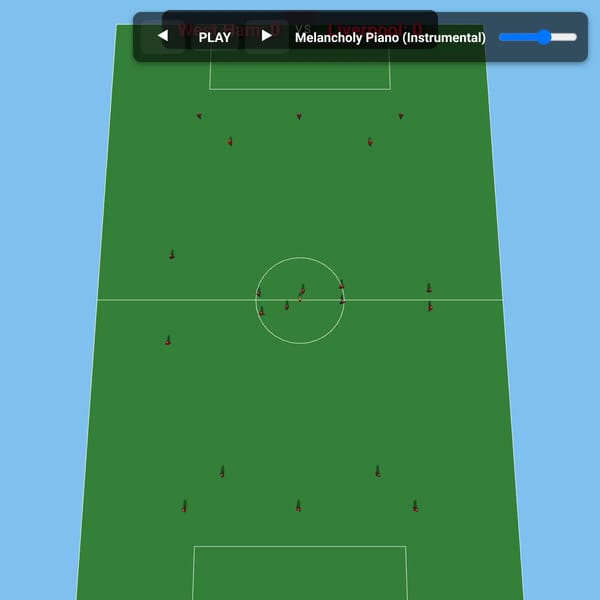 3D Football Manager Simulation
