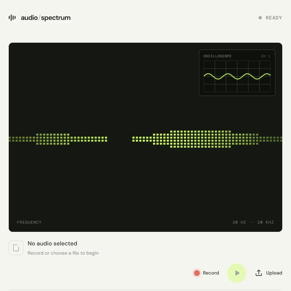 Audio Spectrum + Oscilloscope
