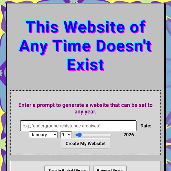 This Website of Any Time Doesn't Exist