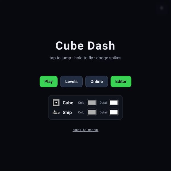 Geometry Dash Websim Edition