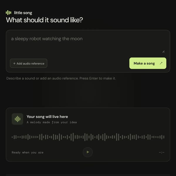 An ai makes a song
