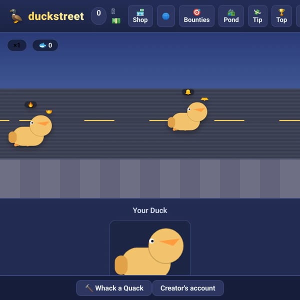 Duckstreet websim version