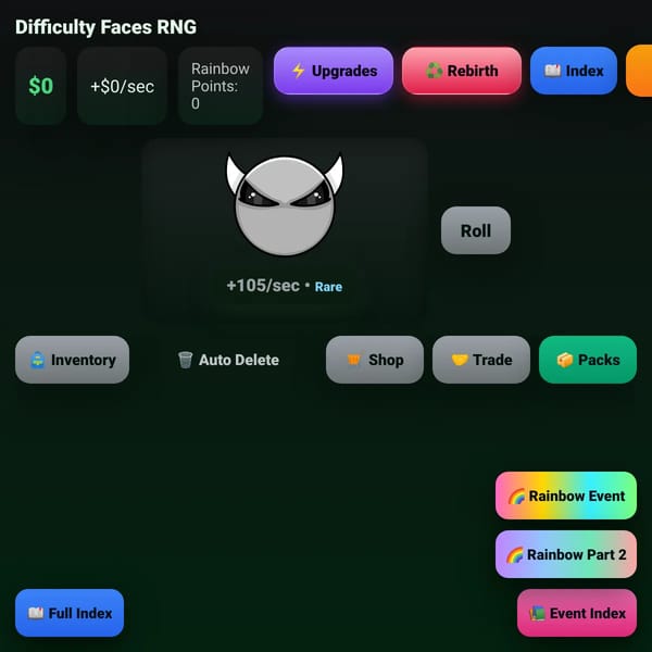 Difficulty Faces RNG