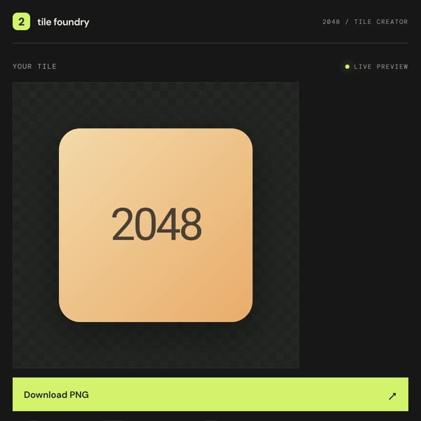 2048 Tile Creator