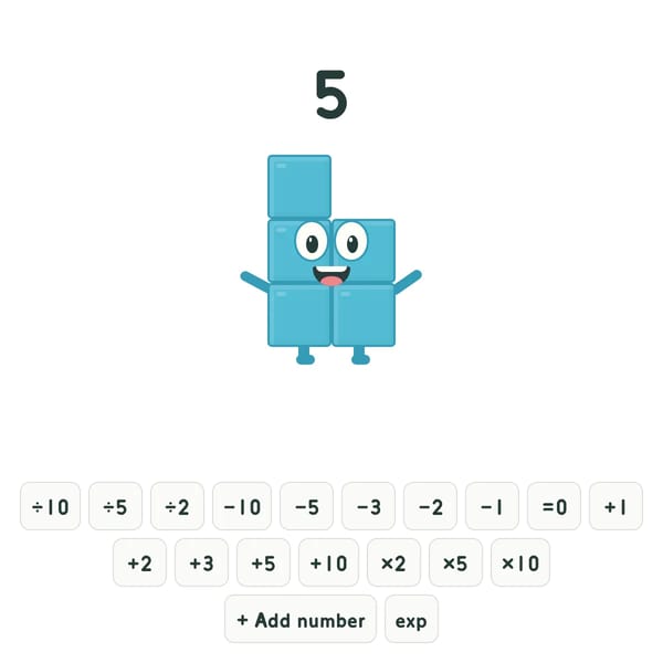 Numberblocks Alpha v1.1(Added exp)