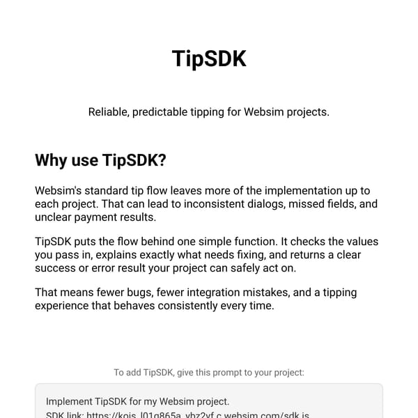 TipSDK