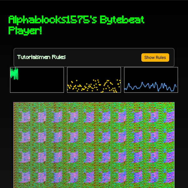 Alphablock1575's Bytebeat Player!