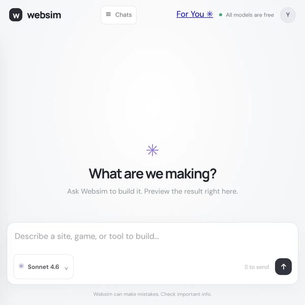 websim but different [FREE