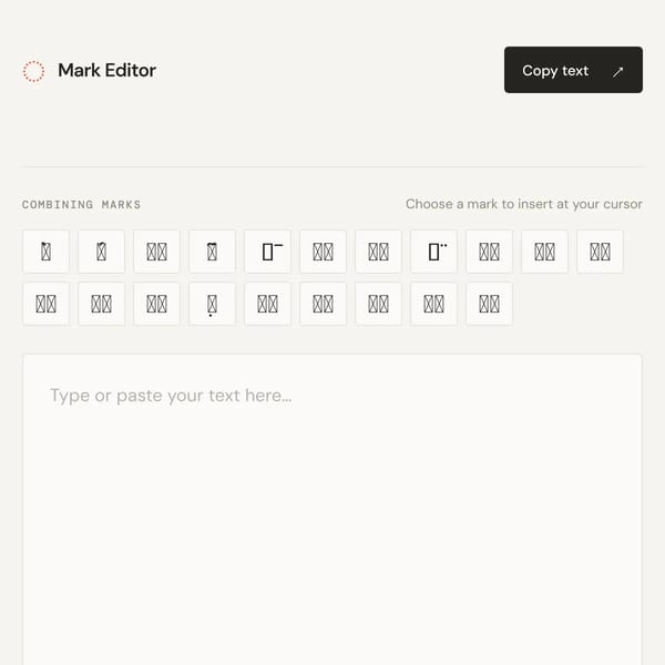 Mark Editor
