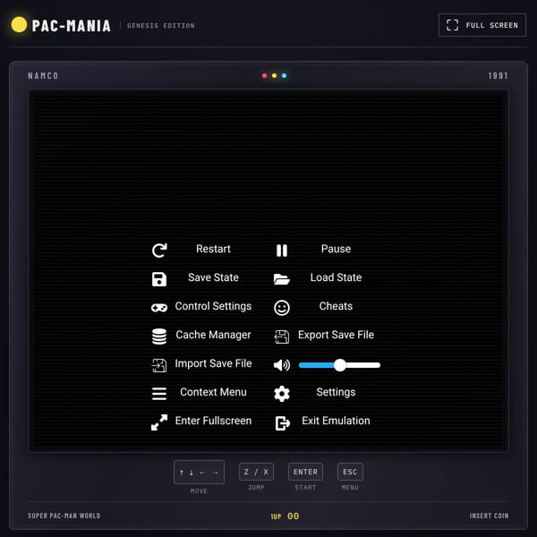 Pac Mania Emulator