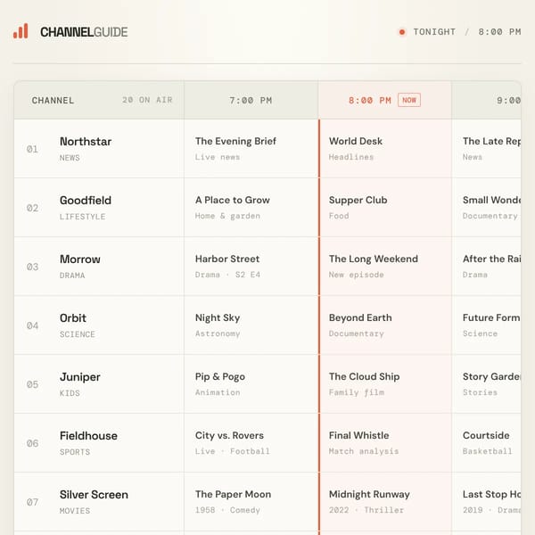 Channel Guide