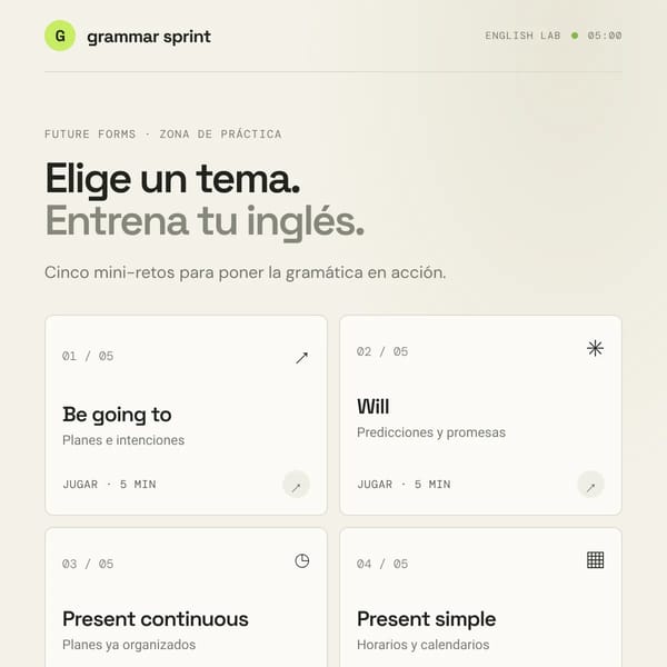 Grammar Sprint