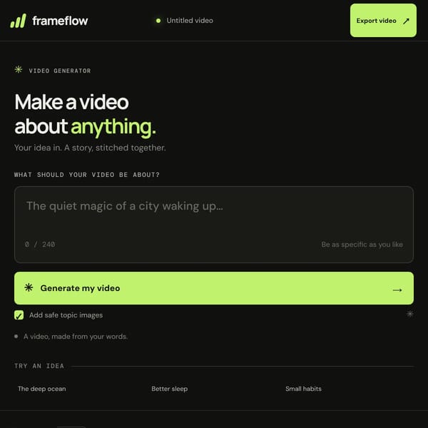 AI video generator