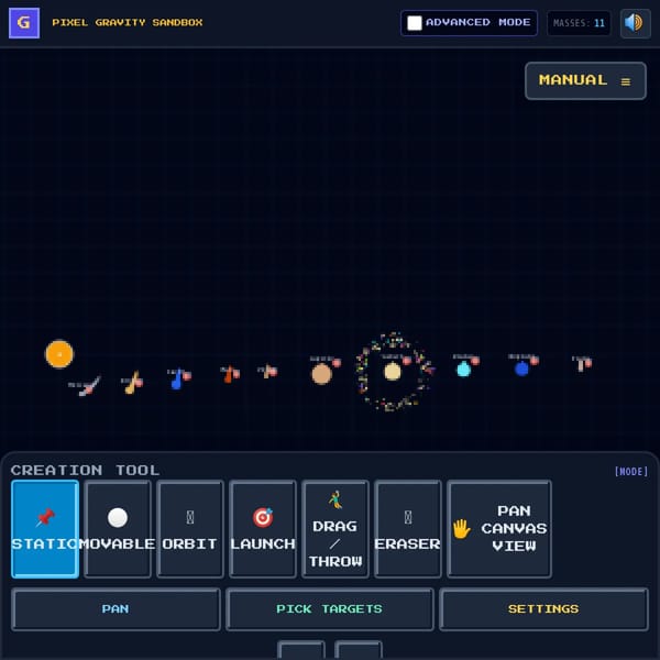 Pixel Sandbox Gravity
