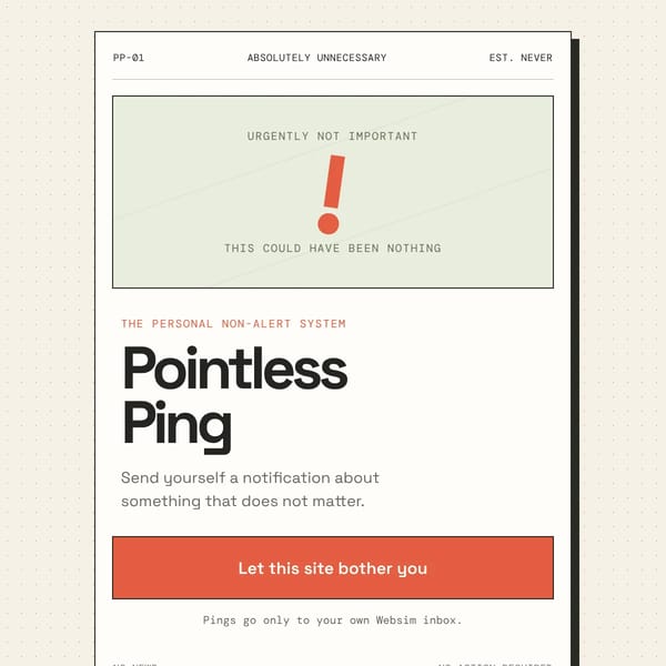Pointless Ping
