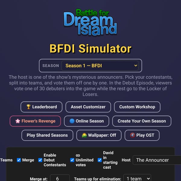 BFDI Sim