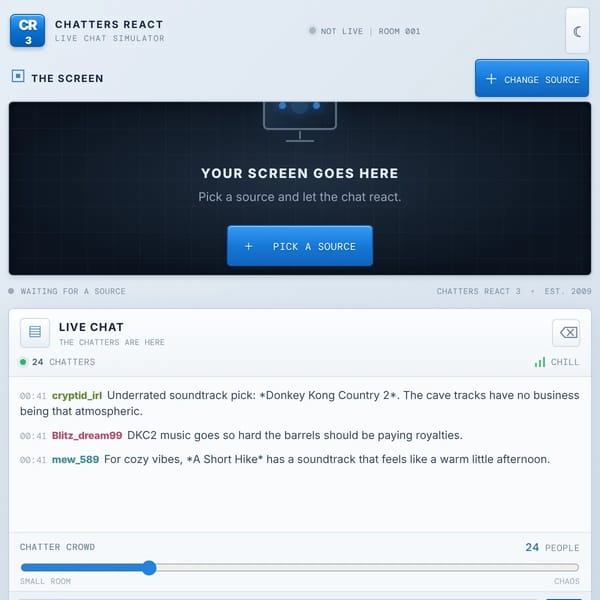 Chatters React 3