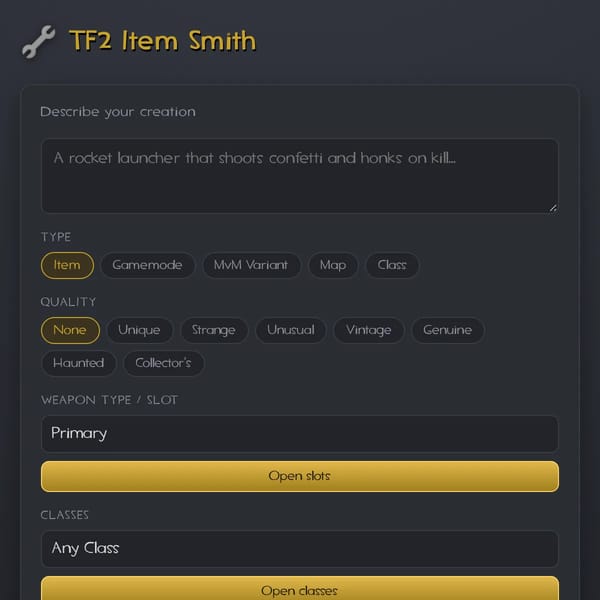 TF2 Item Smith