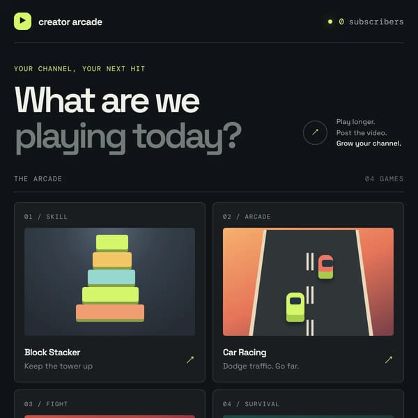 Creator Arcade