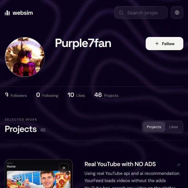 User Profile Page