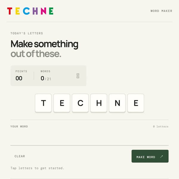 TECHNE Words