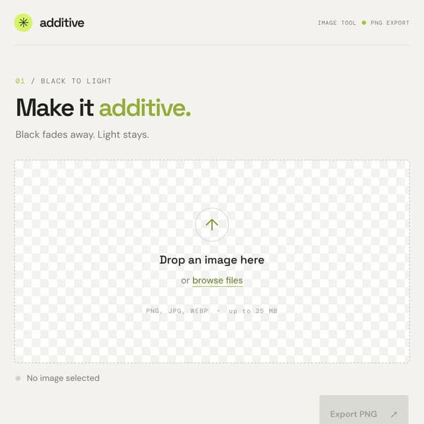Additive Image Effect Maker!
