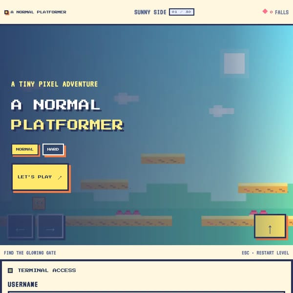 A Normal Platformer