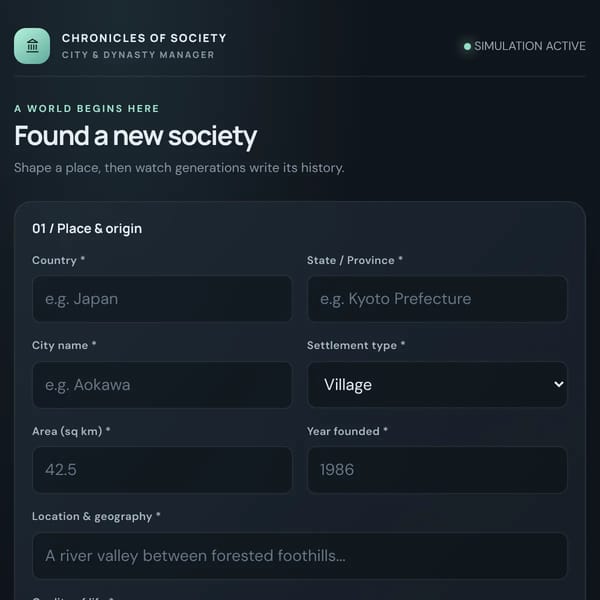 Chronicles of Society