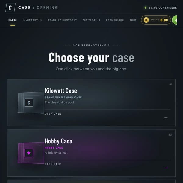 Case Opening [W.I.P AND IN DEBT]
