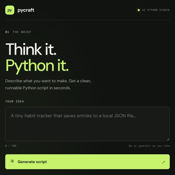 Pycraft