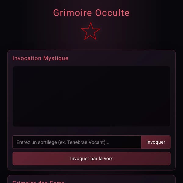 Programme Maître Occulte