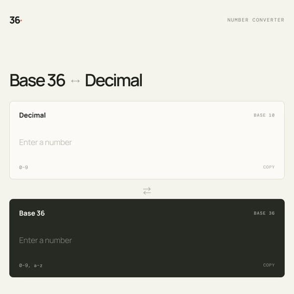 Base 36