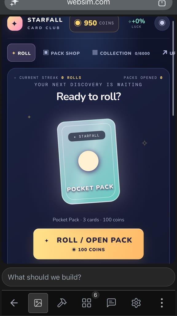 Starfall Cards