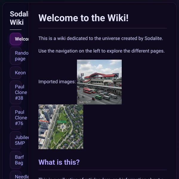 Sodalite's Universe Wiki (the up-to-date version)