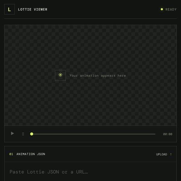 JSON Lottie Viewer And Corruptor