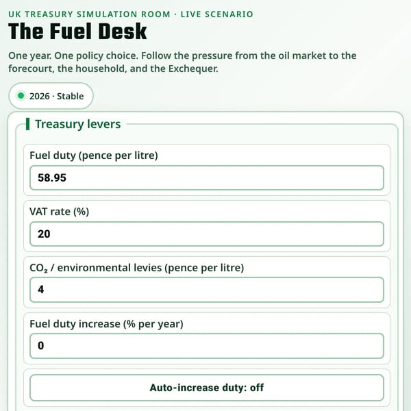 UK Fuel Tax Revenue Simulator
