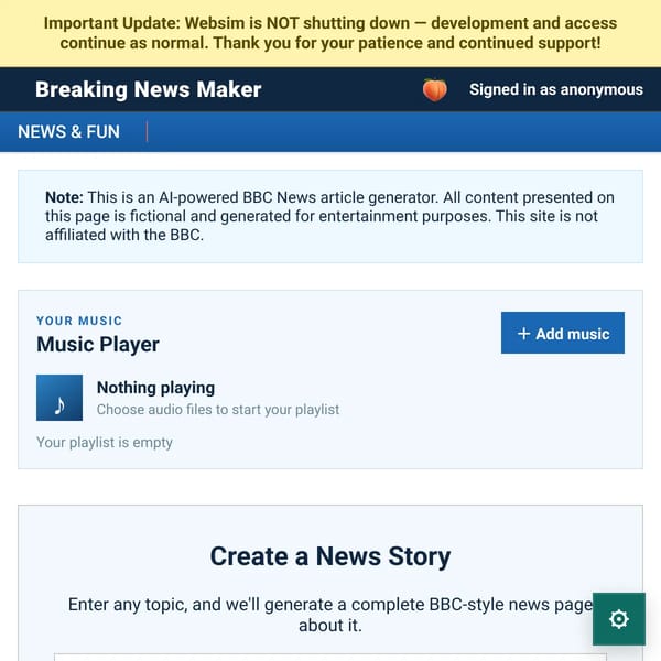 Breaking News Maker