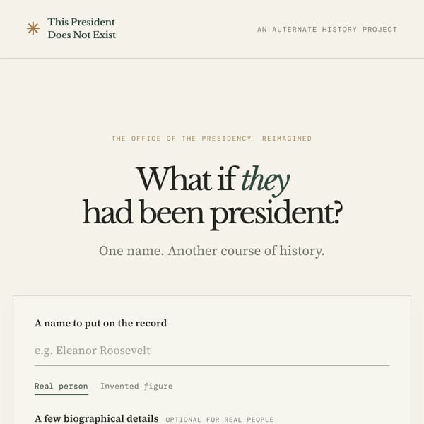 Alternate Presidents