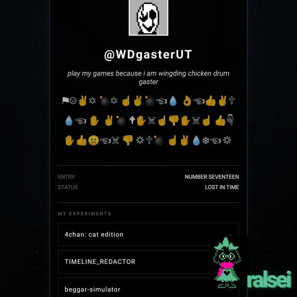 @WDgasterUT | Profile