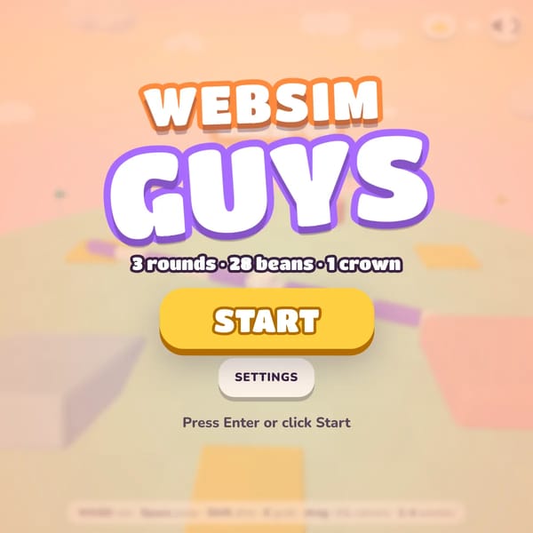Websim & Fall guys