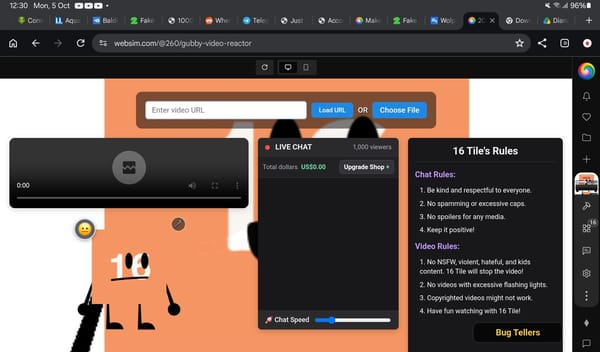 2048 Tile Video Reactor