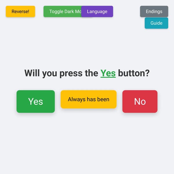 Yes No Buttons