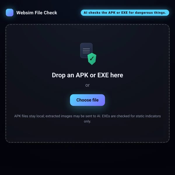 Websim File Check (Not antivirus)