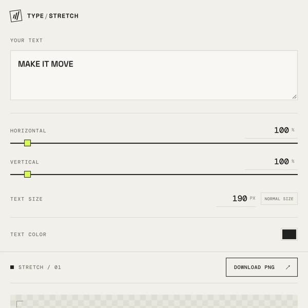 Type Stretch