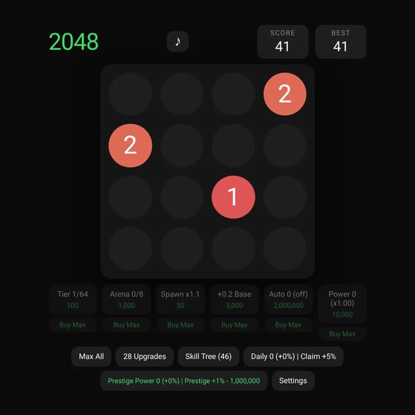 2048 but I added extra content