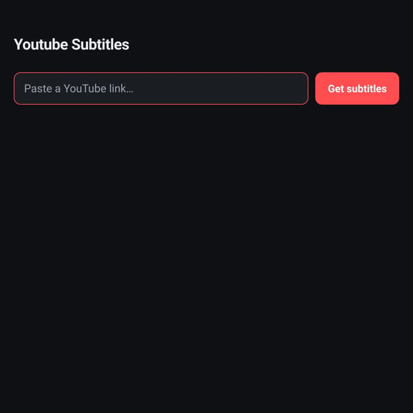 Youtube Subtitles