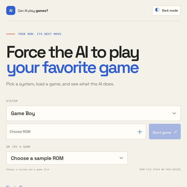 AI playing rom games+