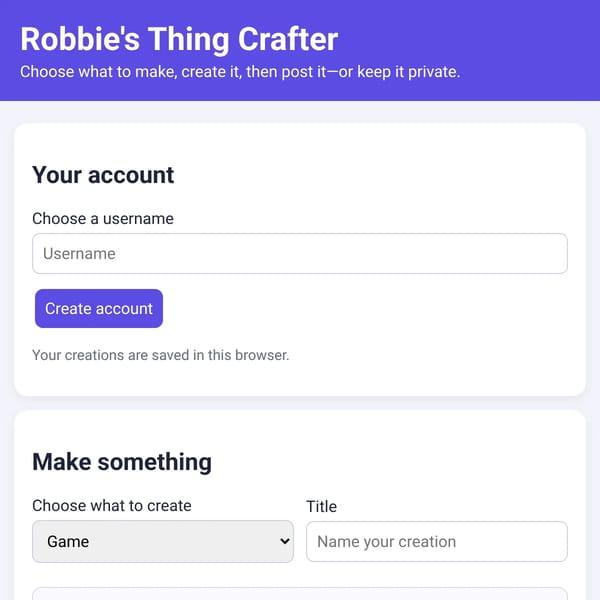Thing Crafter