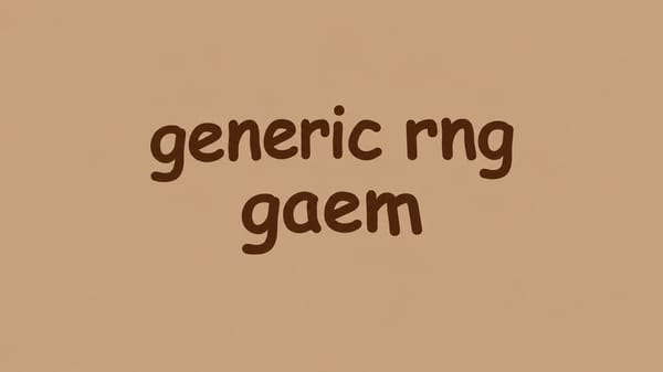 Generic RNG Game