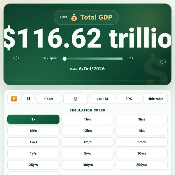 Live GDP Simulator
